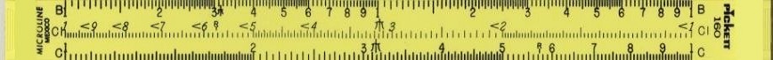 slide rule slider