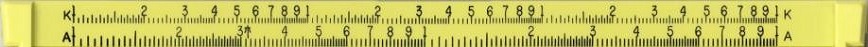 slide rule top